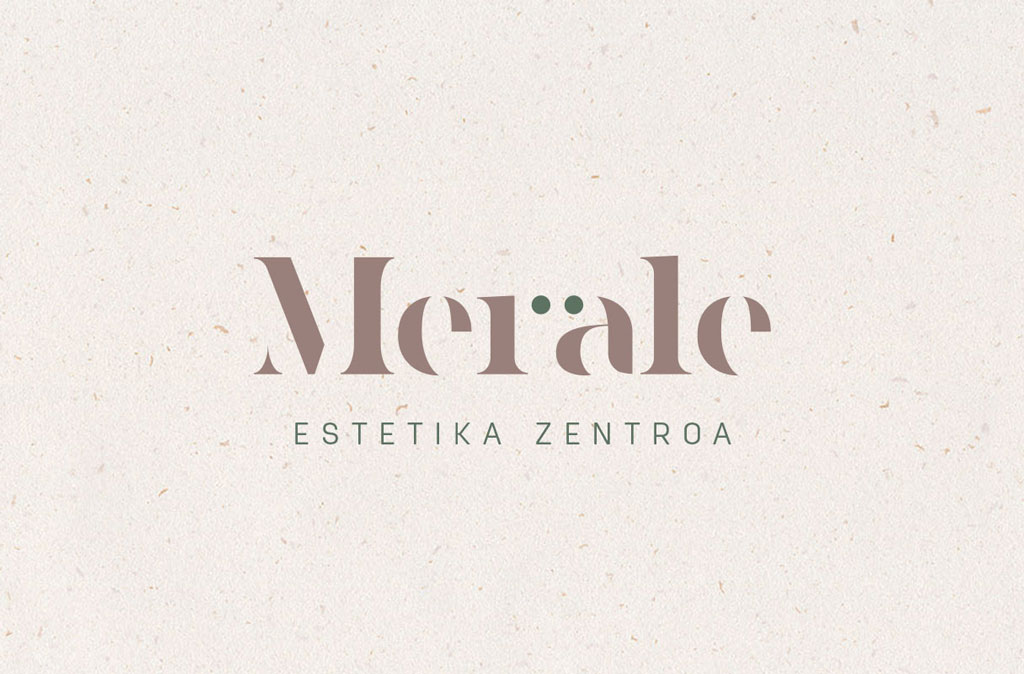 Logotipo Merale centro de estética por George y Mildred