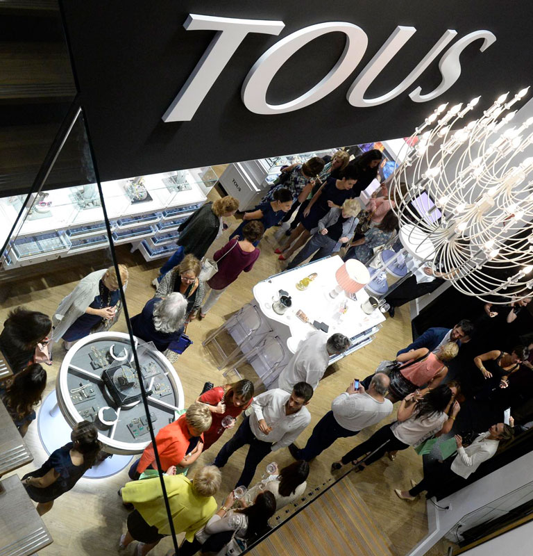 Evento tienda Tous Bilbao organizado por George y Mildred